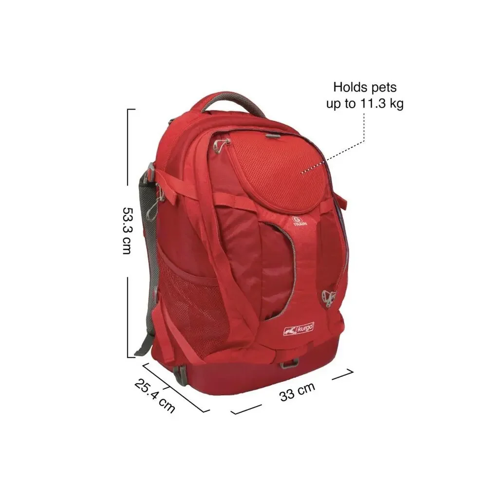 Kurgo Small G-Train Backpack Dog and Cat Carrier - Red
